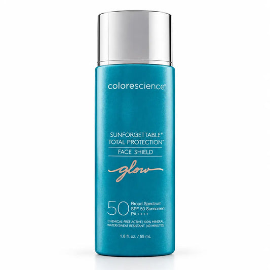 Colorescience Sunforgettable Total Protection Face Shield Glow SPF 50 55 ml — vista frontal del envase
