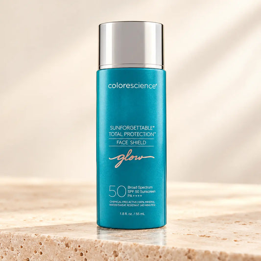 Colorescience Sunforgettable Total Protection Face Shield Glow SPF 50 55 ml — composición de estudio del producto